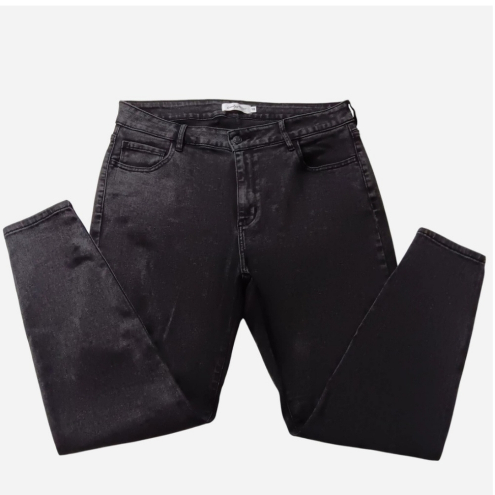Carly Jean Skinny Jeans Plus Size 1X Black